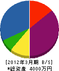 前田運送 貸借対照表 2012年3月期
