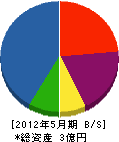宮脇工業 貸借対照表 2012年5月期