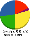 日吉綜合建設 貸借対照表 2012年12月期