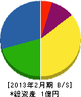 昭和住設 貸借対照表 2013年2月期