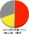 暁建業 損益計算書 2012年9月期