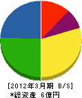 広島平和化工 貸借対照表 2012年3月期