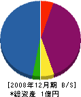 反田 貸借対照表 2008年12月期