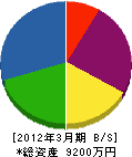 中澤重機建設 貸借対照表 2012年3月期
