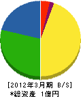 神奈川県管工事業（同） 貸借対照表 2012年3月期