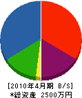 山田工務店 貸借対照表 2010年4月期