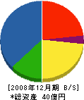 久保田建設 貸借対照表 2008年12月期