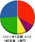 富山工業 貸借対照表 2011年9月期