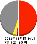 長谷川電気 損益計算書 2012年11月期