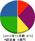 朝日管工 貸借対照表 2012年12月期