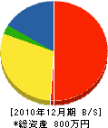 宮崎造園土木 貸借対照表 2010年12月期