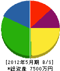 弘栄電設 貸借対照表 2012年5月期