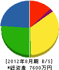 永岡工業所 貸借対照表 2012年8月期