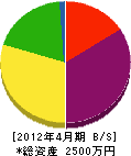 弘祥産業 貸借対照表 2012年4月期