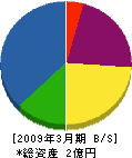 山田工務店 貸借対照表 2009年3月期