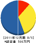 中村塗装 貸借対照表 2011年12月期 中村塗装 貸借対照表 2011年12月期