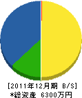秋永園芸 貸借対照表 2011年12月期