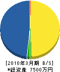 田中電器工事店 貸借対照表 2010年3月期