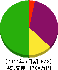 田村組 貸借対照表 2011年5月期
