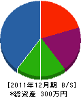 深見建設 貸借対照表 2011年12月期 深見建設 貸借対照表 2011年12月期