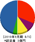 昭和電設 貸借対照表 2010年9月期