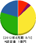 野澤電気工事 貸借対照表 2012年4月期
