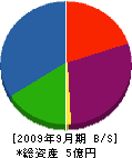 内藤塗装 貸借対照表 2009年9月期