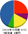 武蔵野建設産業 貸借対照表 2010年10月期