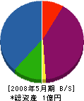 湘南通信電設 貸借対照表 2008年5月期