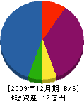 吉浦海運 貸借対照表 2009年12月期