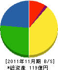 ミヤマ 貸借対照表 2011年11月期