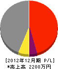 嶋倉塗装 損益計算書 2012年12月期