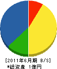 近江電設工業 貸借対照表 2011年6月期
