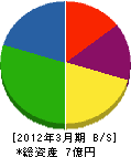 仲田総業 貸借対照表 2012年3月期
