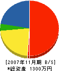 山智商会 貸借対照表 2007年11月期