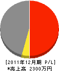 松野建工 損益計算書 2011年12月期