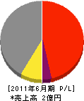 藤和舗道 損益計算書 2011年6月期