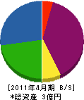 中川電気設備 貸借対照表 2011年4月期