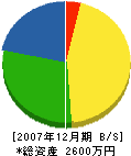 鹿島畳商店 貸借対照表 2007年12月期
