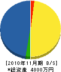 ミヤマ工業 貸借対照表 2010年11月期