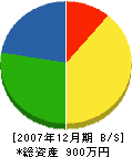 横山組 貸借対照表 2007年12月期