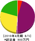 木村興装 貸借対照表 2010年4月期