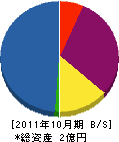 コヤマハウジング 貸借対照表 2011年10月期
