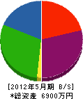 石川工業 貸借対照表 2012年5月期