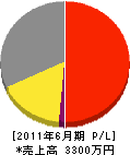 シミズエンジニアリング 損益計算書 2011年6月期