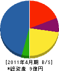 前田建設 貸借対照表 2011年4月期