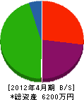 小関土建 貸借対照表 2012年4月期