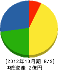 塩山工務店 貸借対照表 2012年10月期