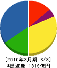 新日鉄ソリューションズ 貸借対照表 2010年3月期