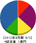 大竹建設 貸借対照表 2012年4月期